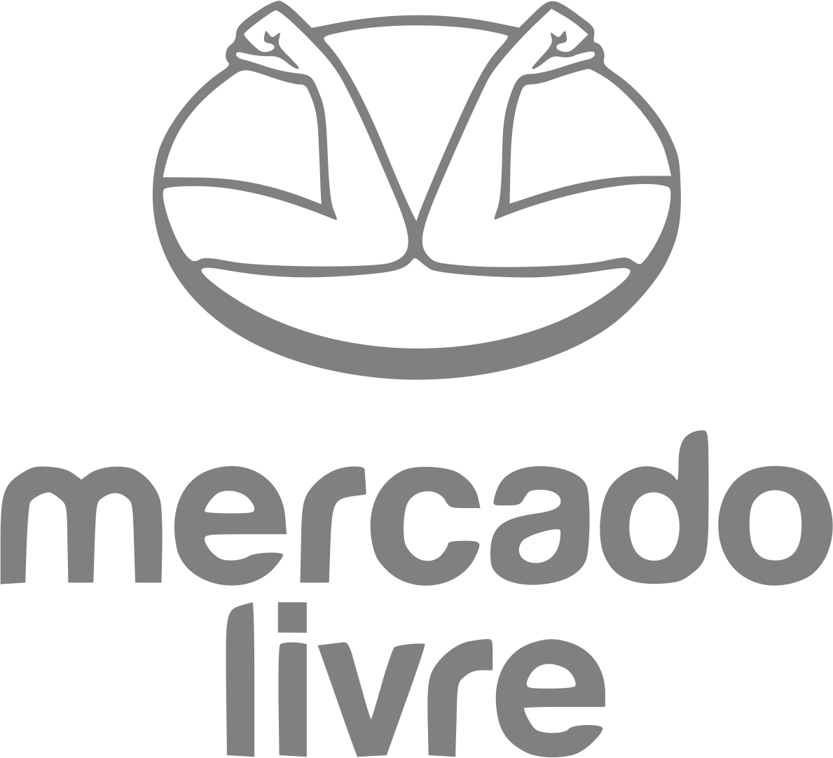 logo mercado livre branco